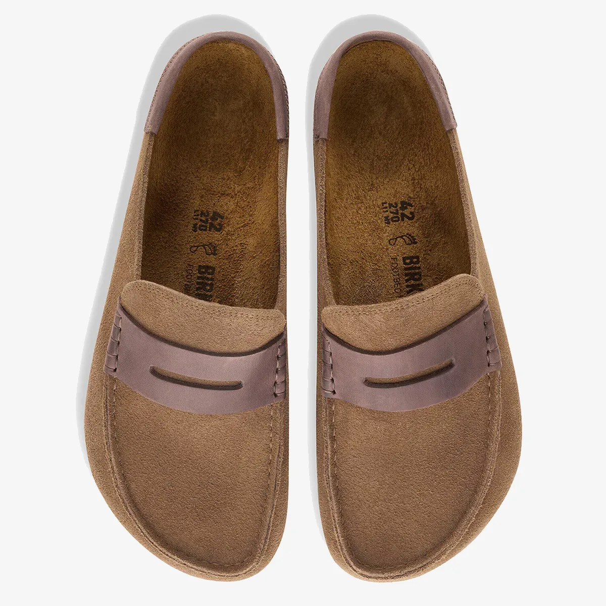 BIRKENSTOCK Papuče Naples Wrapped LEVE/LEOI Dark Tea 