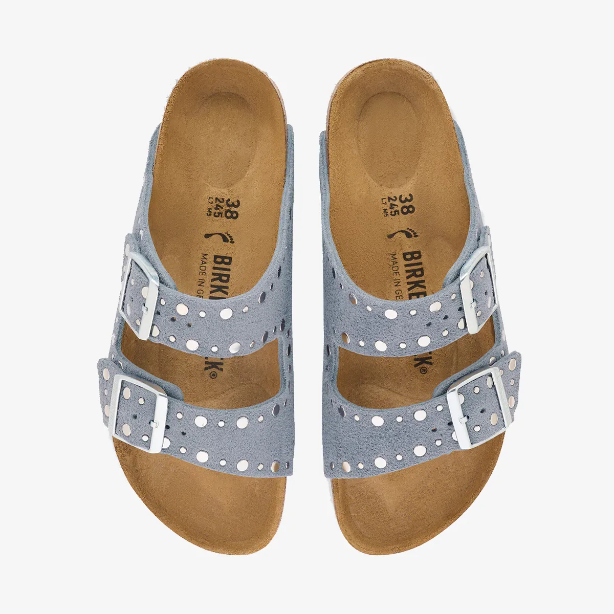 BIRKENSTOCK Papuče Arizona Rivet LEVE Stone Blue 