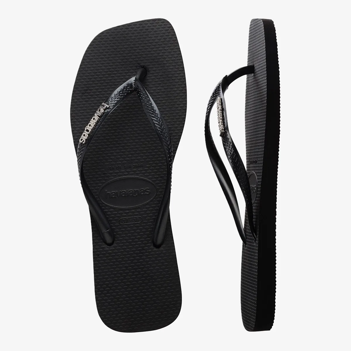 HAVAIANAS Japanke SLIM SQUARE LOGO METALLIC