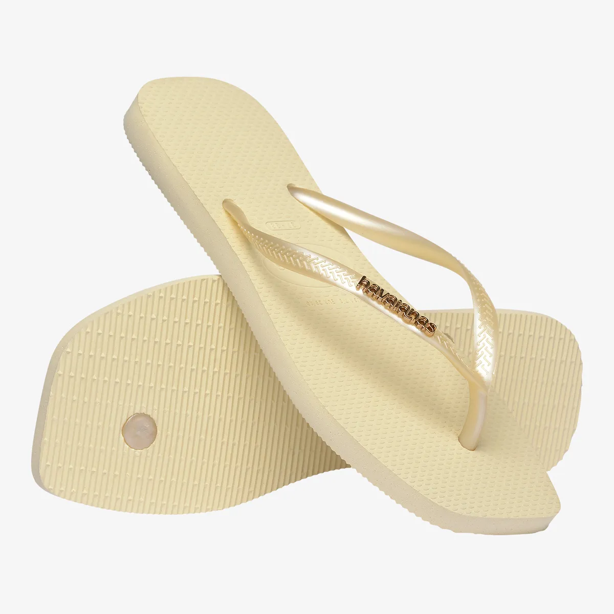 HAVAIANAS Japanke SLIM SQUARE LOGO METALLIC