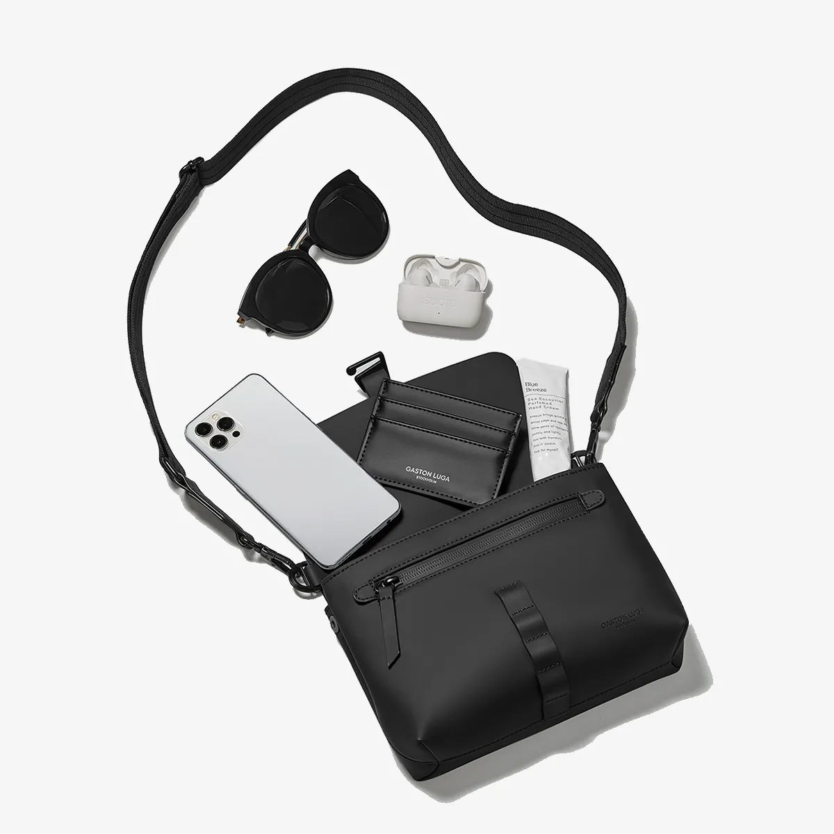 Gaston Luga Torbica Spläsh Crossbody Bag - Black 
