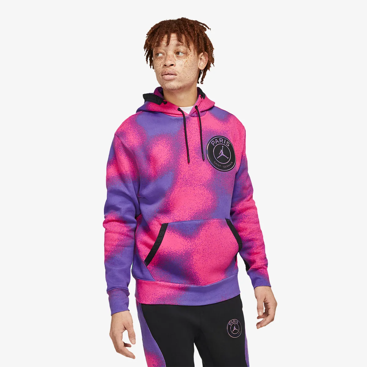 NIKE Jakna Paris Saint-Germain Printed Fleece Pullover Hoodie 