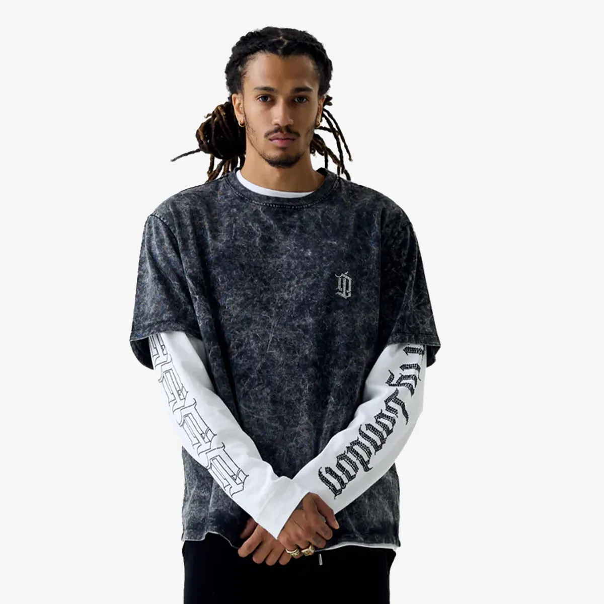 DIRTY LONDON Majica ACID DYE NIKO SHORT SLEEVED TEE 
