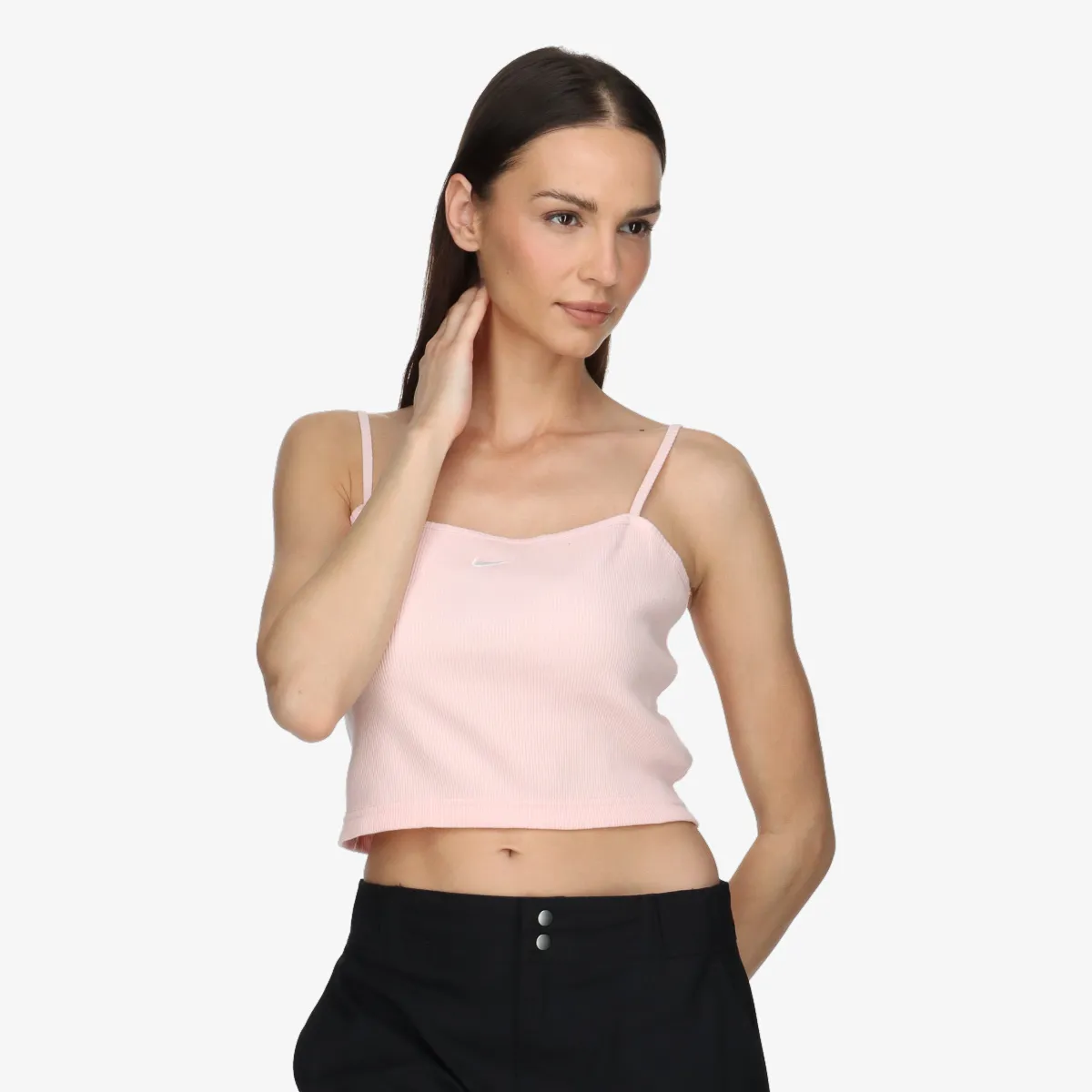 NIKE MAJICA BEZ RUKAVA W NSW ESSNTL RIB CROP TOP 
