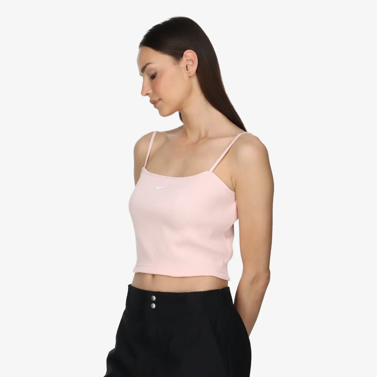 NIKE MAJICA BEZ RUKAVA W NSW ESSNTL RIB CROP TOP 