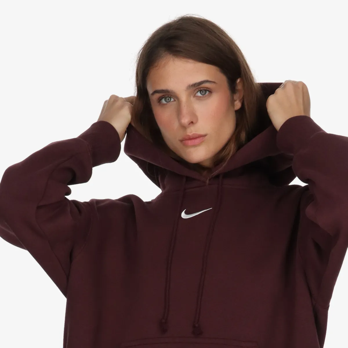 NIKE Dukserica W NSW PHNX FLC OS PO HOODIE