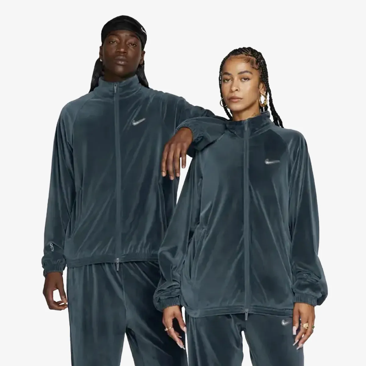NIKE Dukserica Nike x NOCTA Swarovski Velour Zip Jacket 