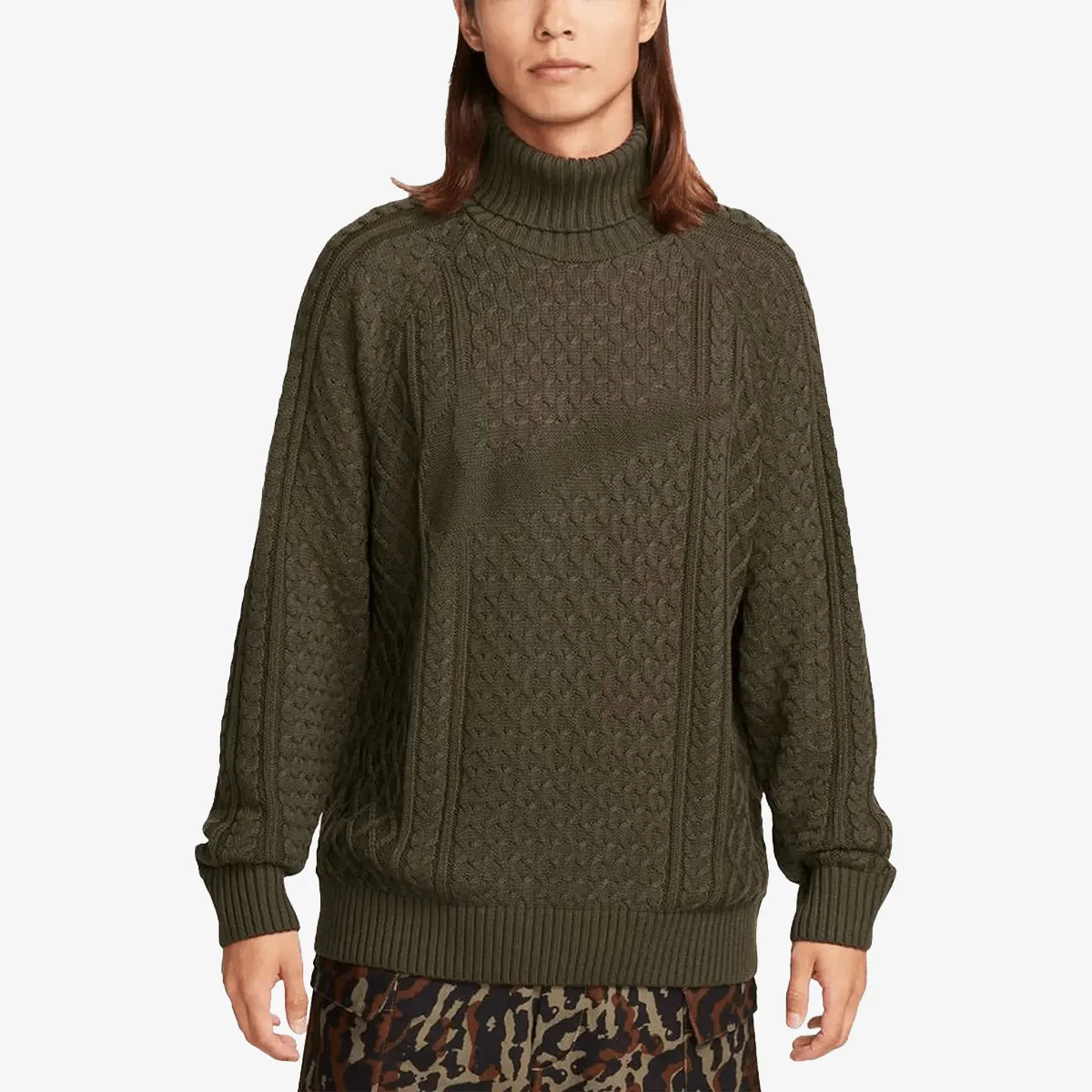 NIKE Dukserica CABLE KNIT TURTLENECK 