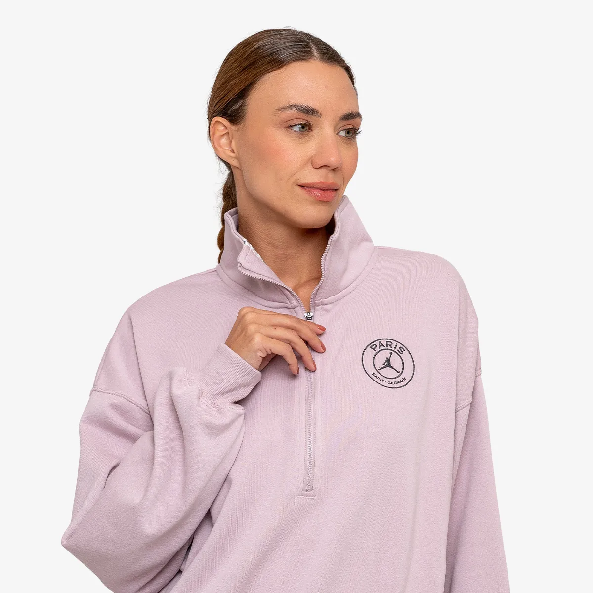 NIKE Dukserica W J PSG FLC HZ TOP 