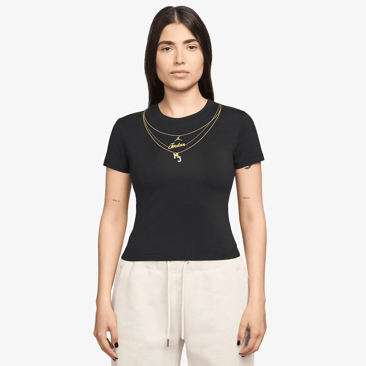 NIKE Majica W J FLT SS TMID GFX TEE CHN 