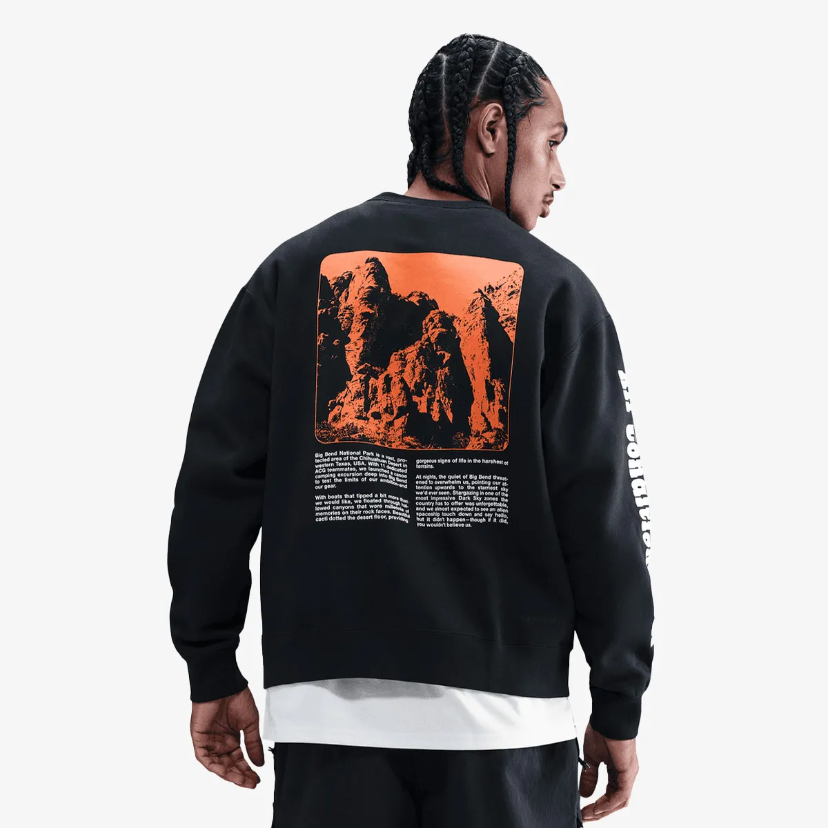NIKE Dukserica U ACG TF TUFF FLC CREW OC GFX 