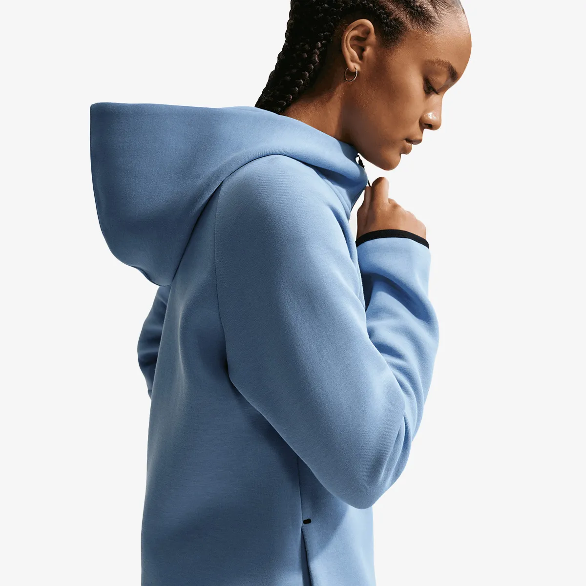 NIKE Dukserica W NSW TCH FLC WR FZ HDY 2 