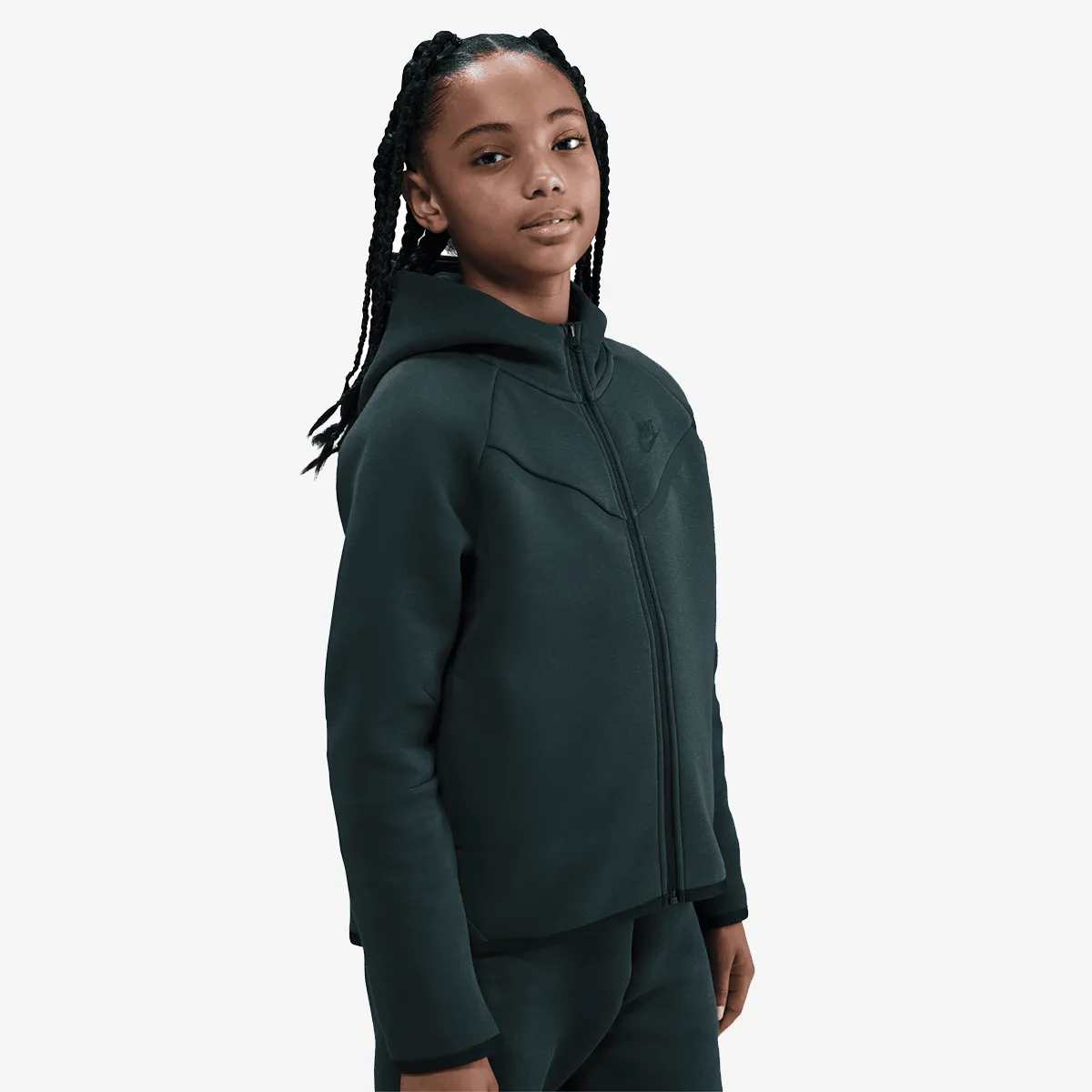 NIKE Dukserica G NSW TCH FLC HD FZ LS - PD 