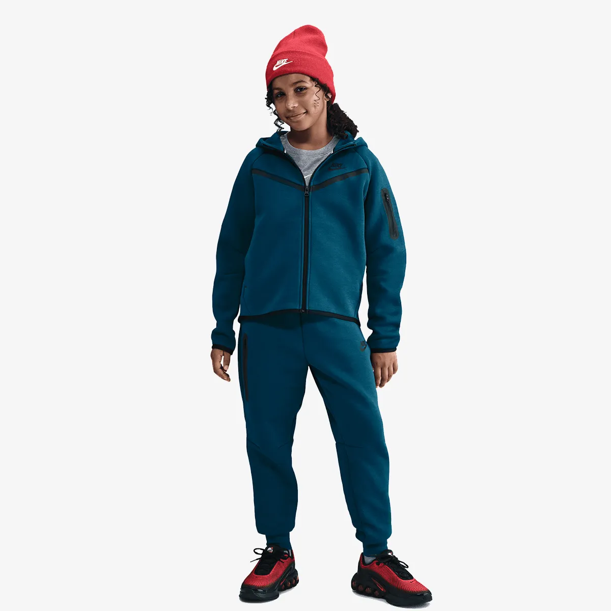 NIKE Dukserica G NSW TCH FLC HD FZ LS - PD 