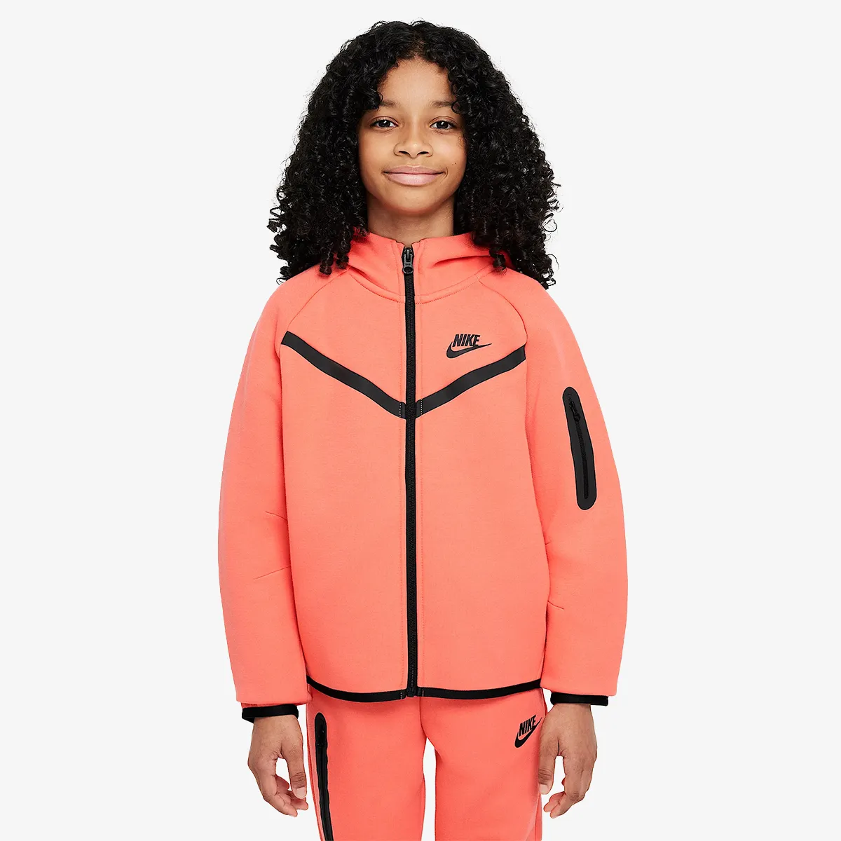 NIKE Dukserica G NSW TCH FLC HD FZ LS - PD 