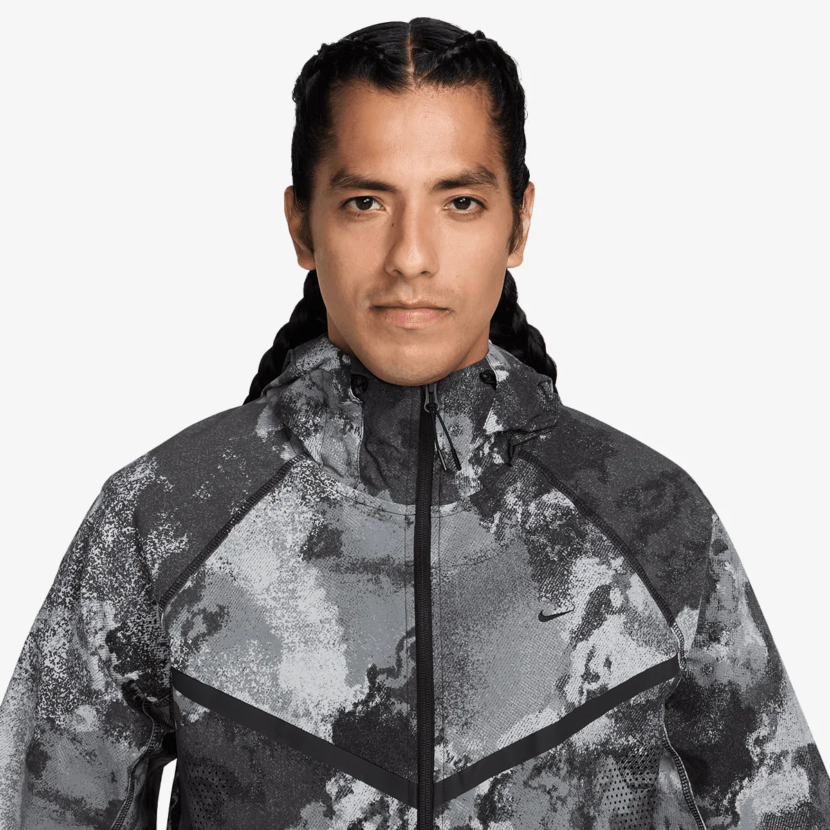 NIKE Dukserica M NK DF TECH WVN FZ WR JKT AOP