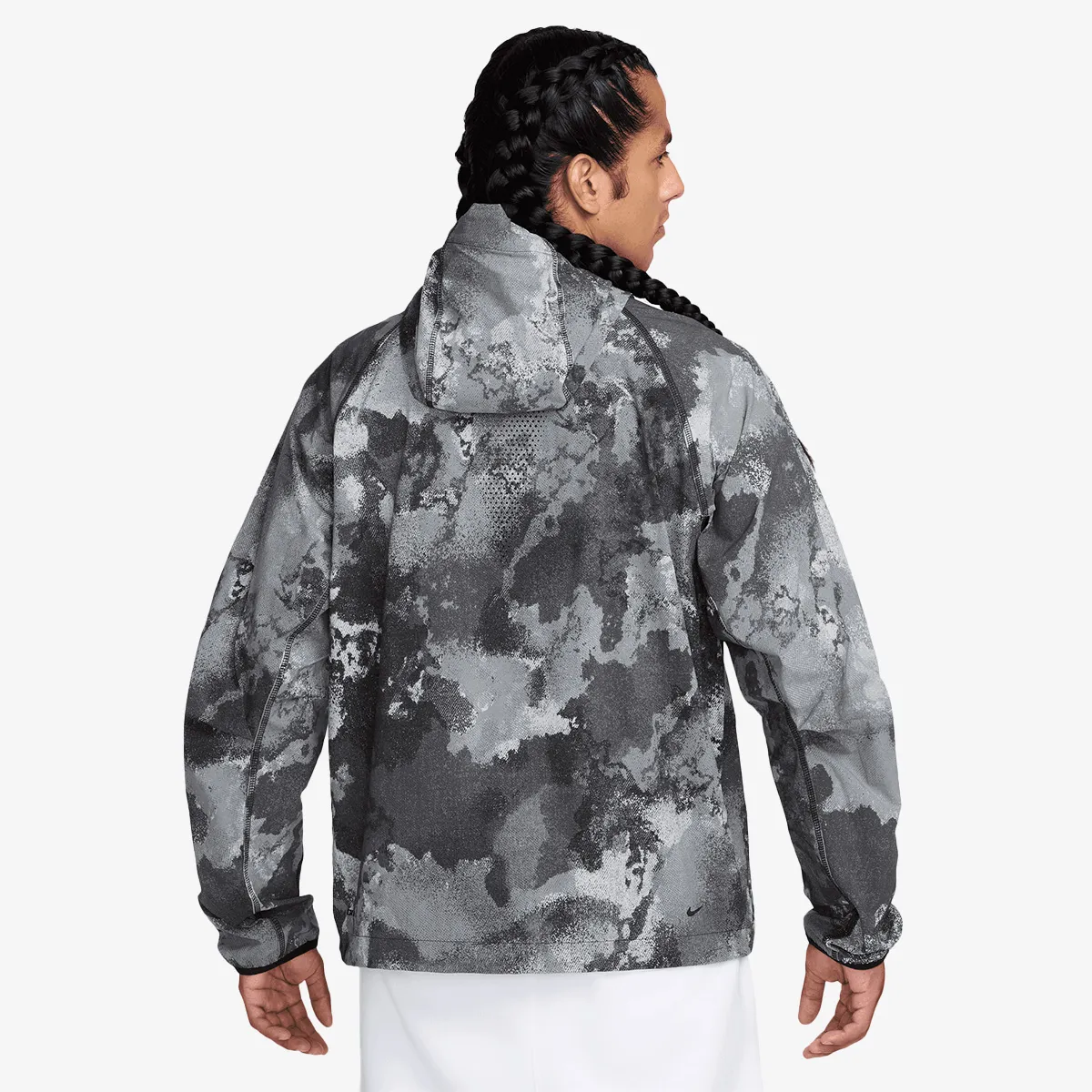 NIKE Dukserica M NK DF TECH WVN FZ WR JKT AOP