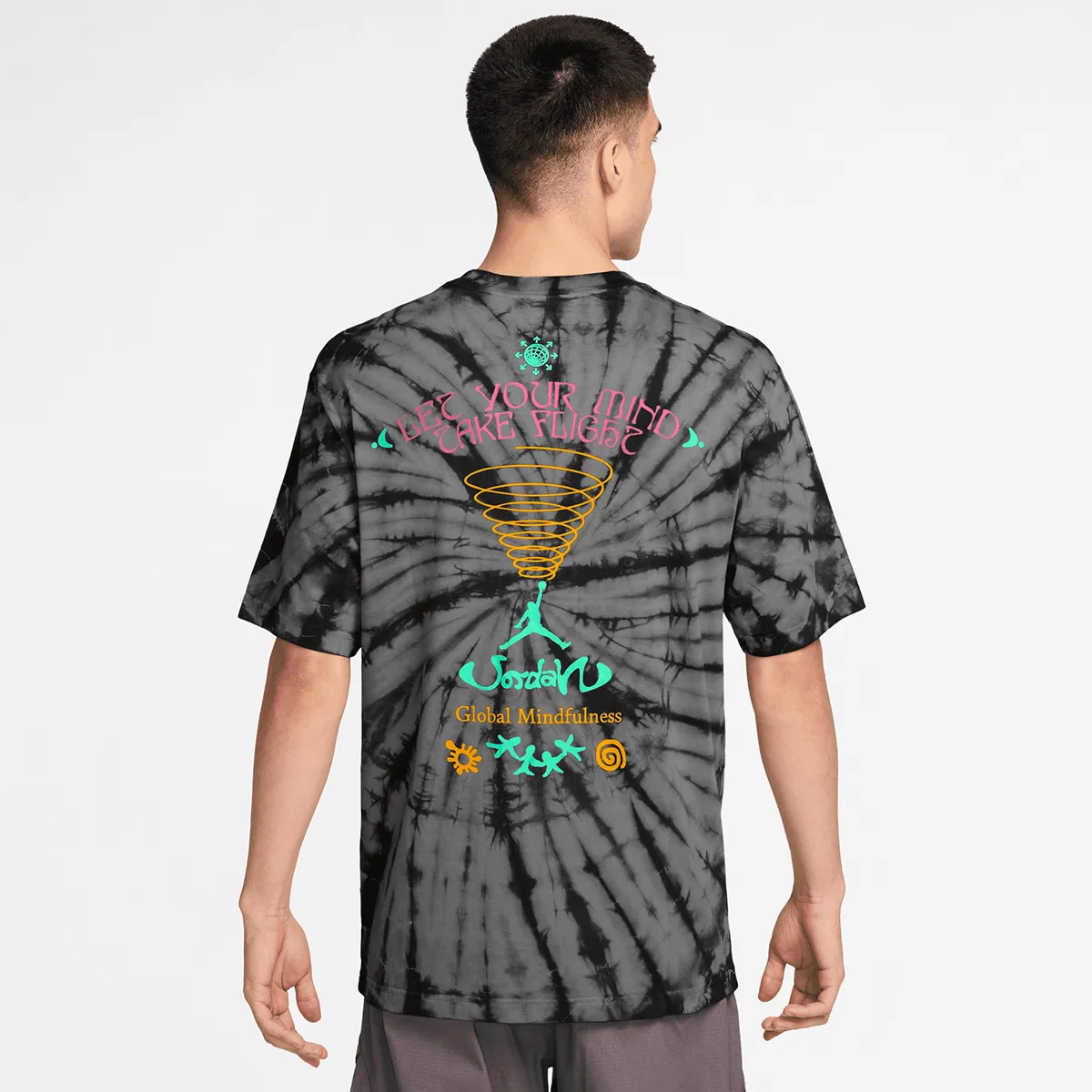 NIKE Majica M J BRK TIE DYE FEST SS CRW