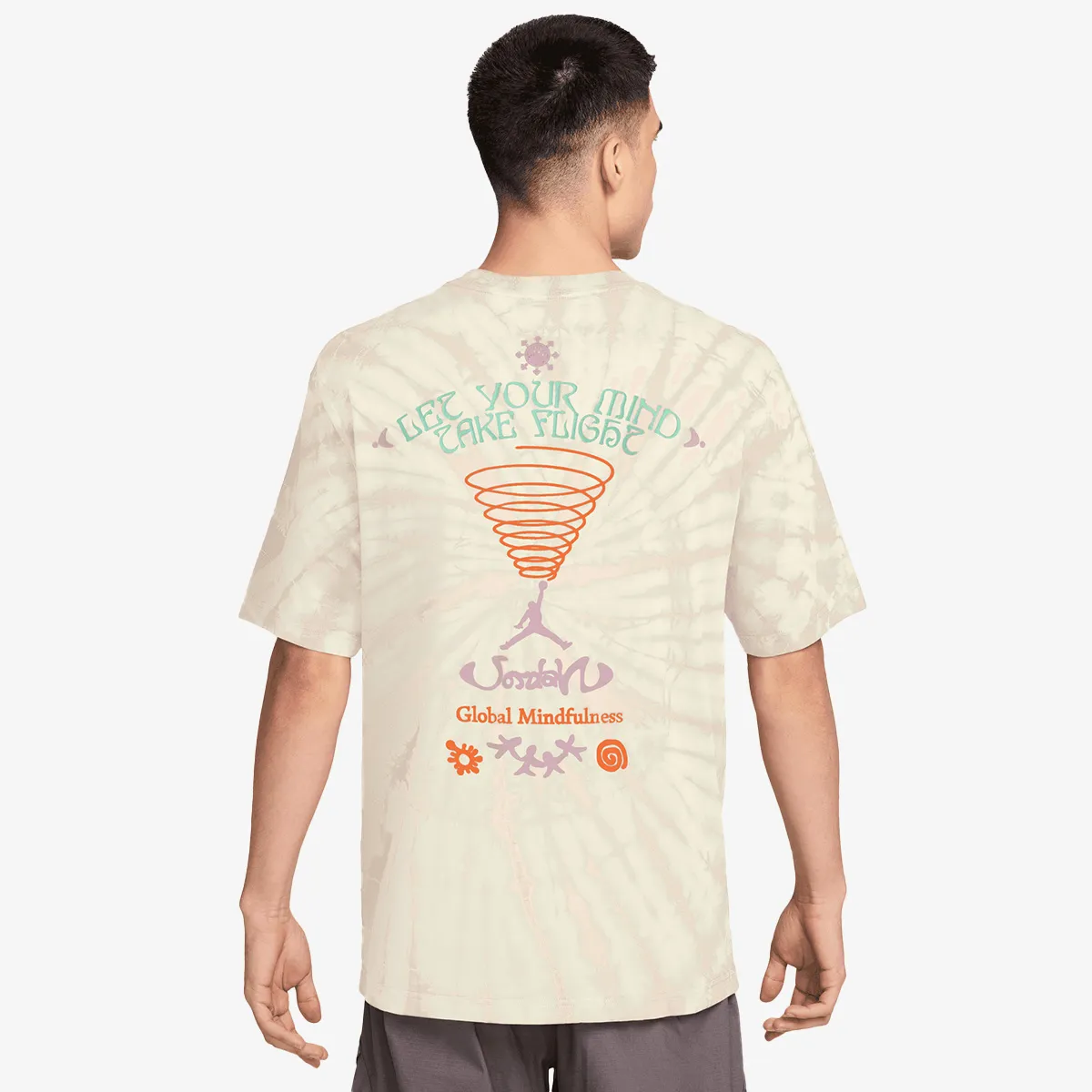 NIKE Majica M J BRK TIE DYE FEST SS CRW 