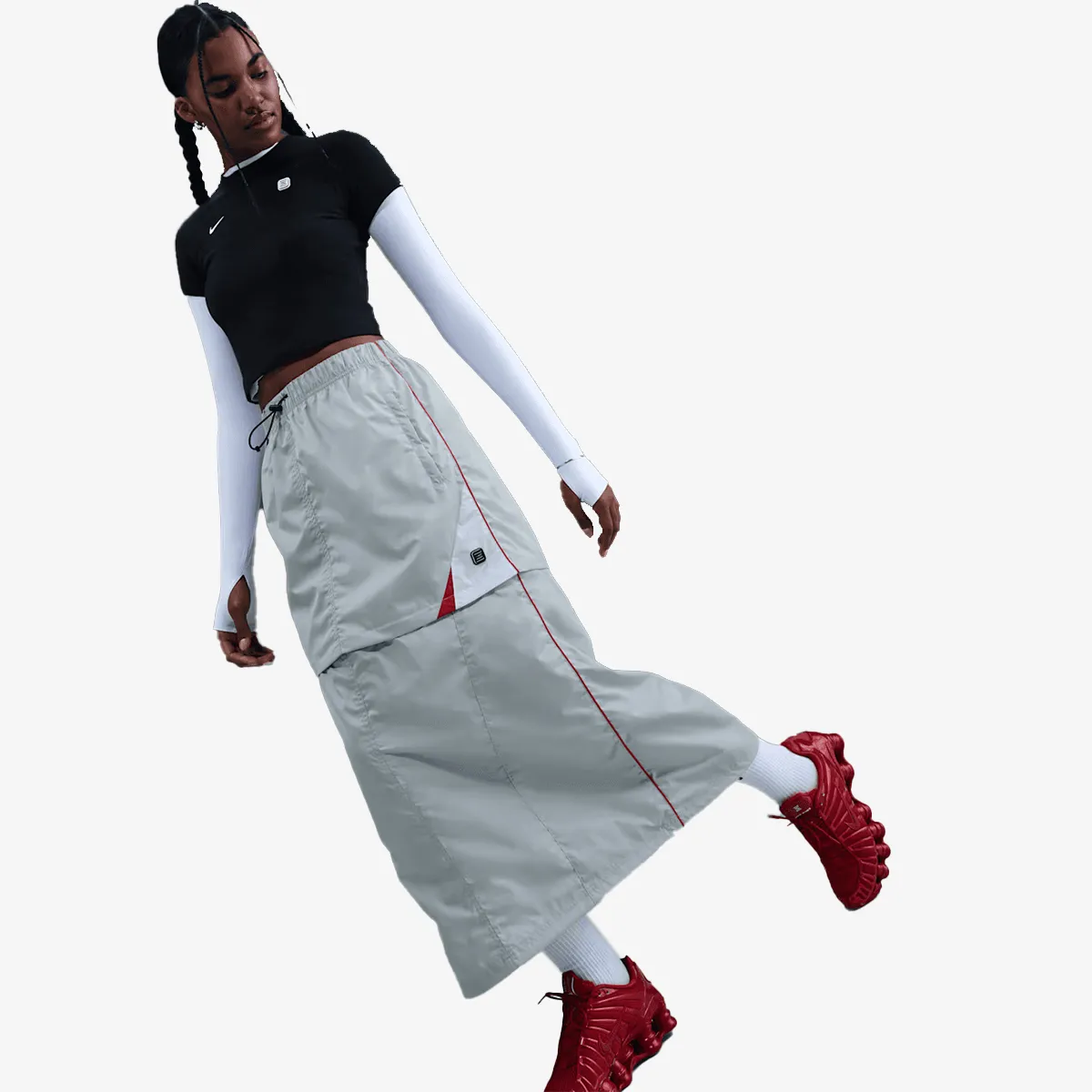 NIKE Suknja W NSW ZIP OFF SKIRT SHOX 