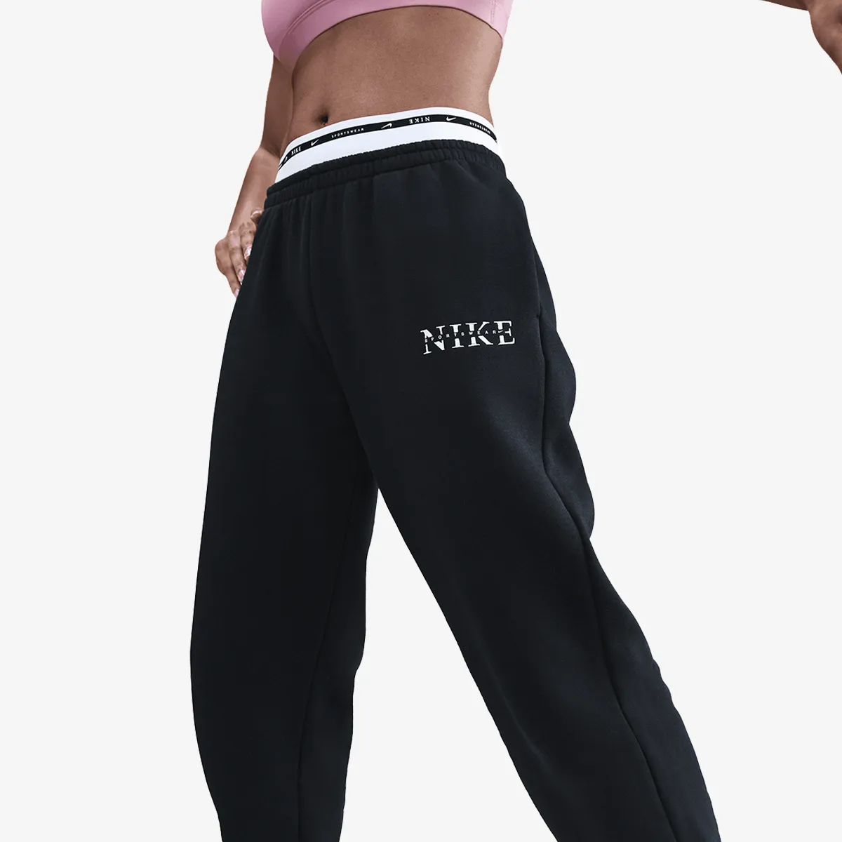 NIKE Donji deo trenerke W NSW PHNX FLC HR PANT GLS