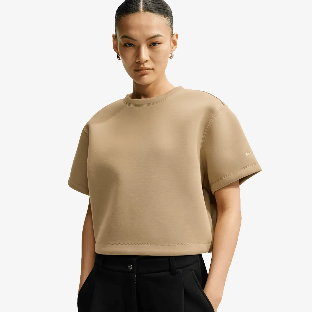 NIKE Majica W NK PREGAME FLC TOP