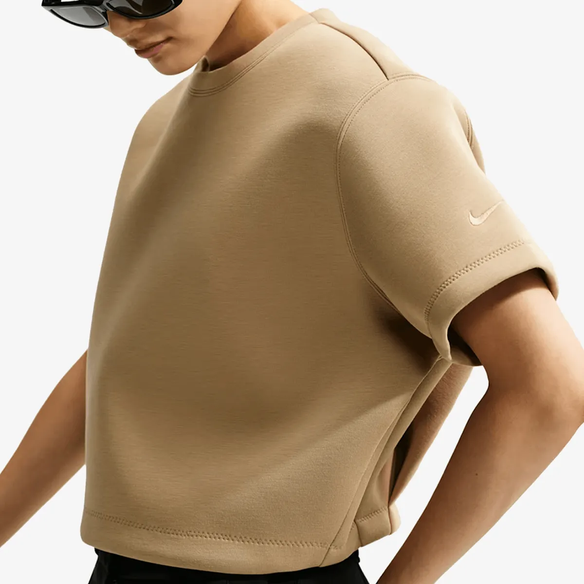 NIKE Majica W NK PREGAME FLC TOP