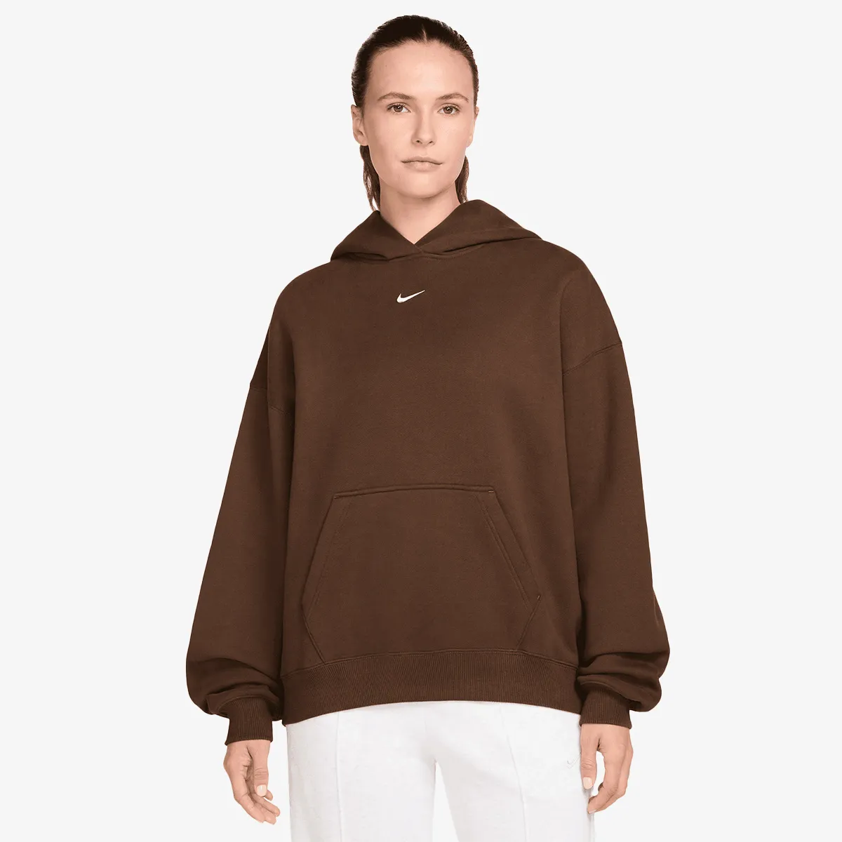NIKE Dukserica W NK STDO FLC MW OS PO HDY