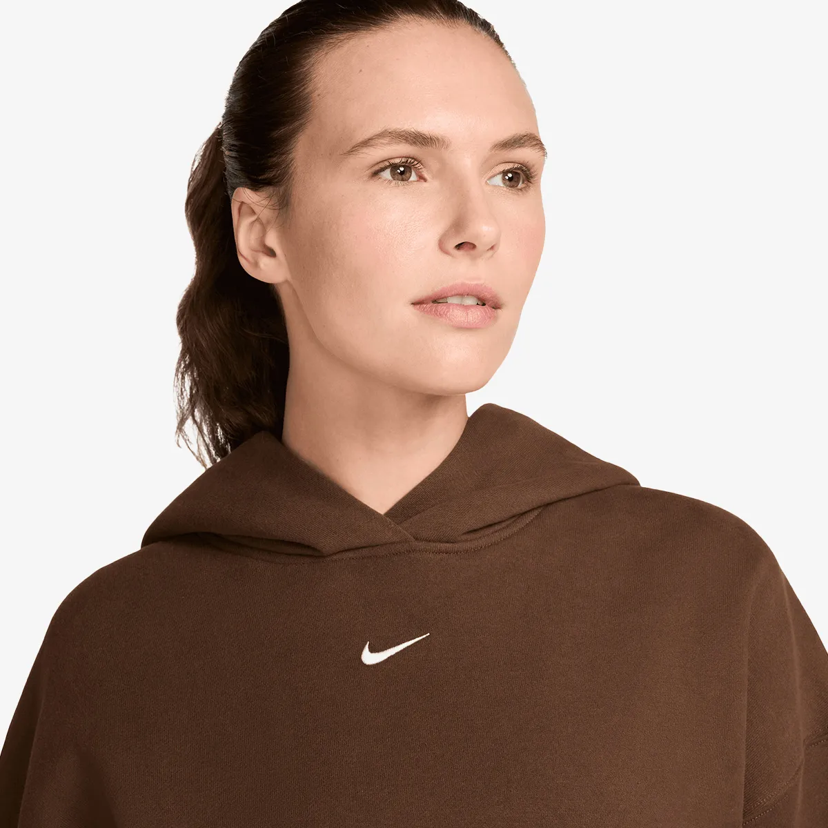 NIKE Dukserica W NK STDO FLC MW OS PO HDY