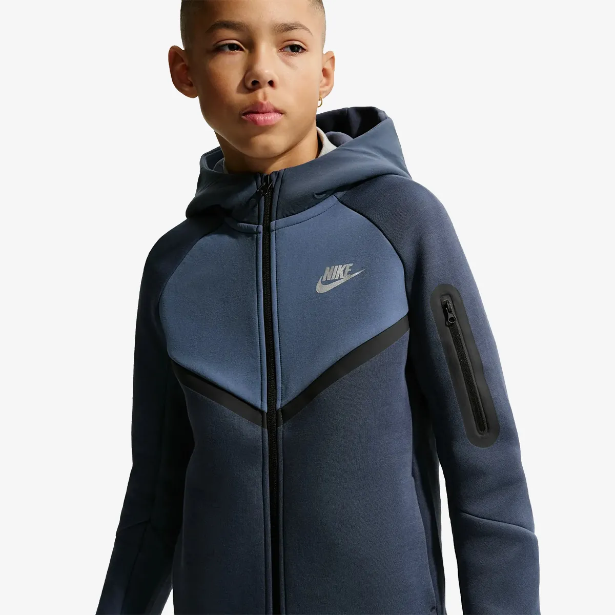 NIKE Dukserica B NSW TCH FLC MIX FZ 