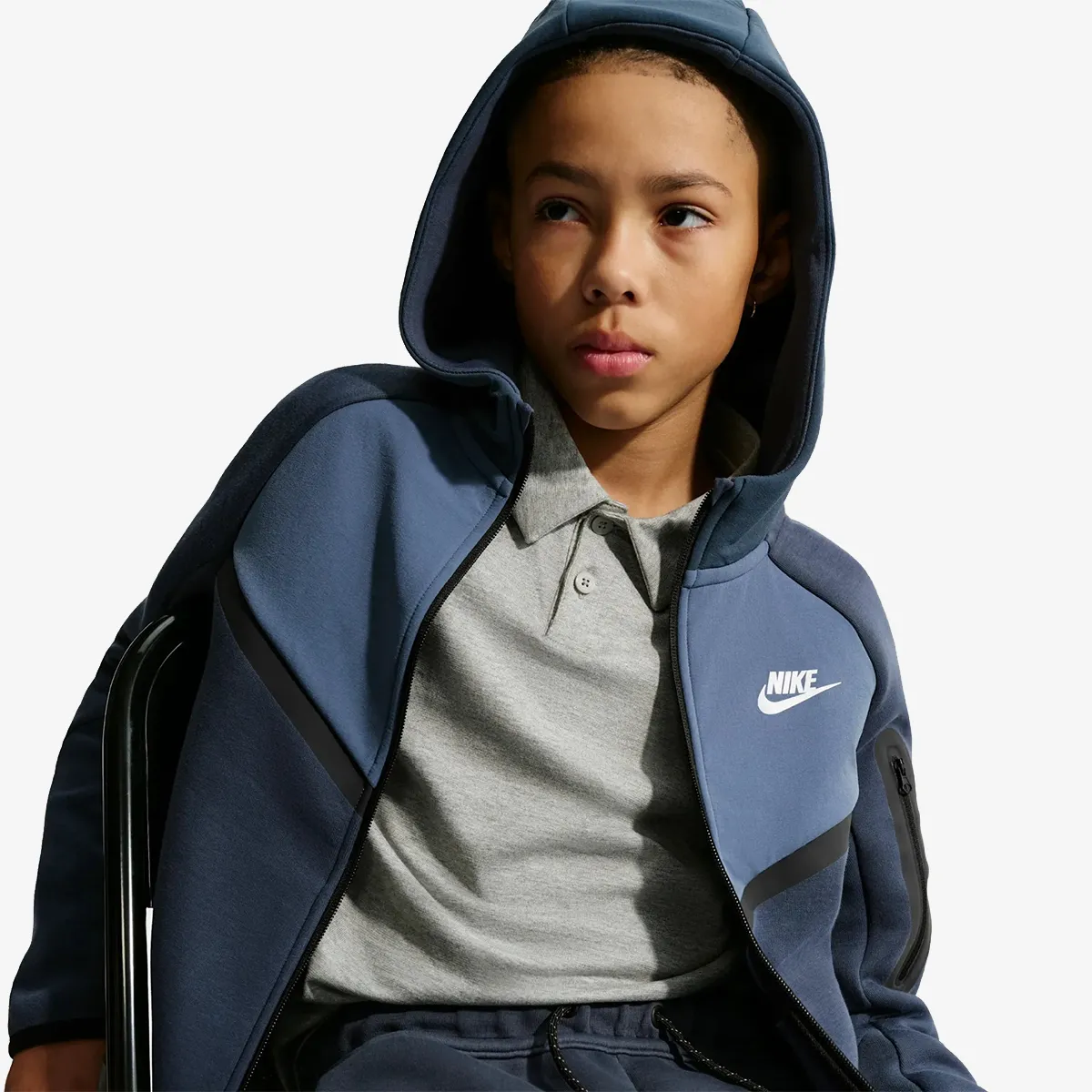 NIKE Dukserica B NSW TCH FLC MIX FZ 
