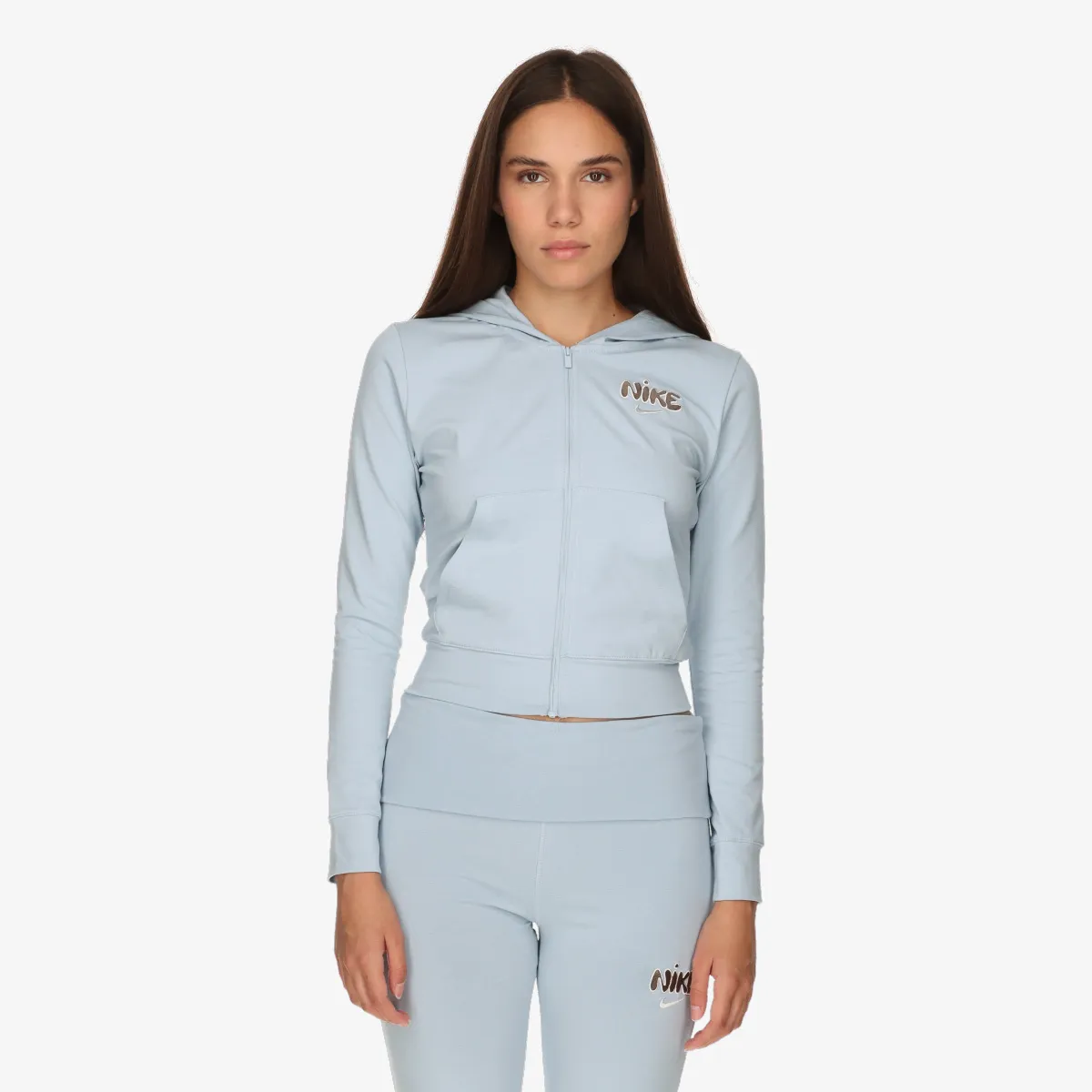 NIKE Dukserica W NSW FZ HD LS TOP COORD+ 