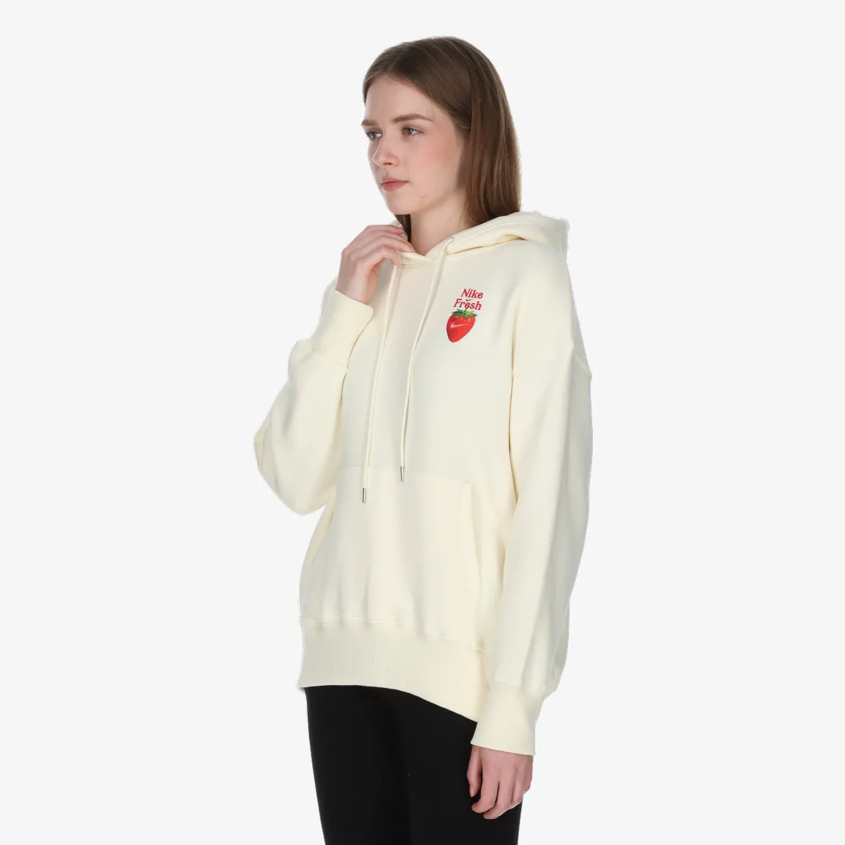 NIKE Dukserica W NSW FRT OS PO STWBRY HOODIE 