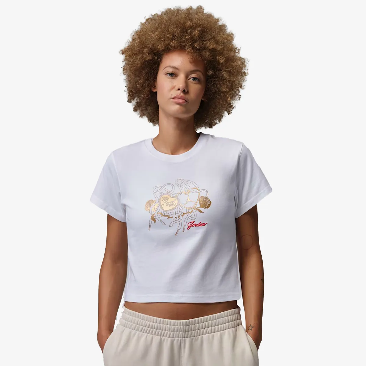 NIKE Majica W J BRK SS SHGF GFX TEE MD