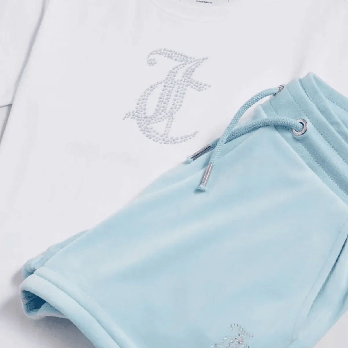 Trenerka JC Logo Tee & Velour Short Set 