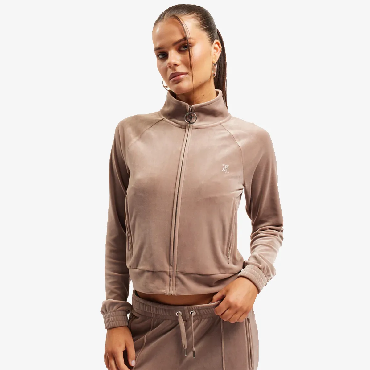 Dukserica VELOUR TRACK TOP JACKET.