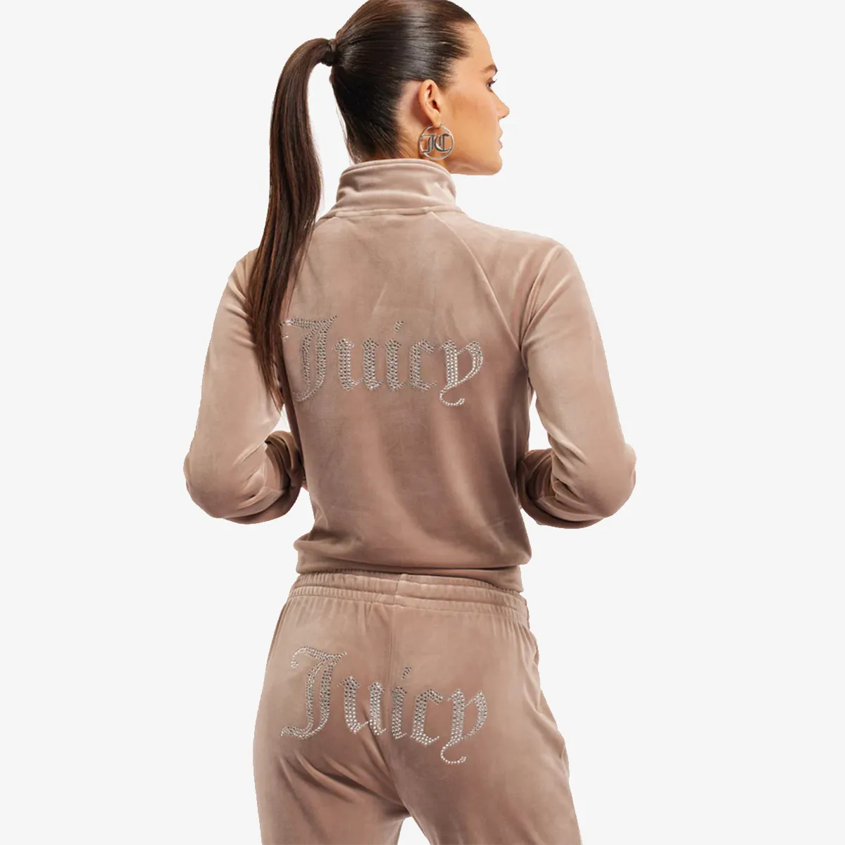Dukserica VELOUR TRACK TOP JACKET.