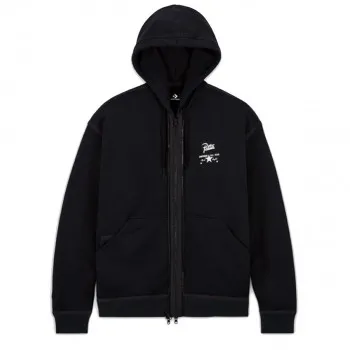 CONVERSE Dukserica PATTA UTILITY FLEECE HOODIE BLACK 