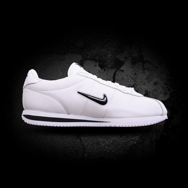 Nike Cortez Basic Jewel QS TZ - White / Black • stickabush.com