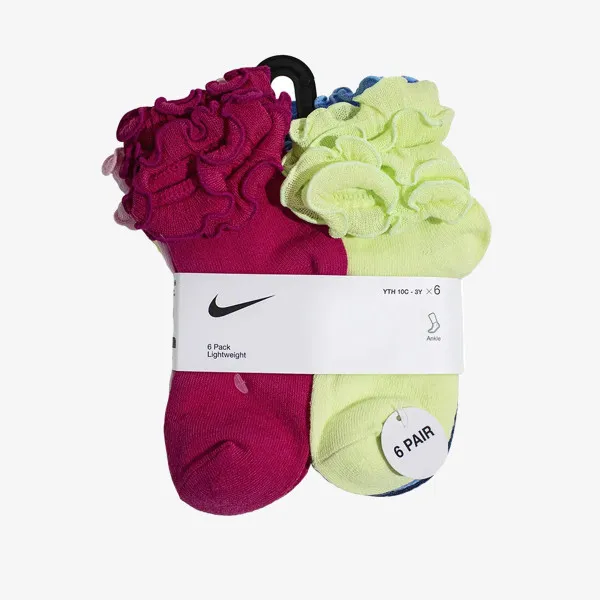 NIKE Čarape NHG GIRLS 6PK RUFFLE ANKLE SOC 