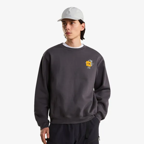 THE NORTH FACE Dukserica U GEAR UP GET OUT RLX CREW-GRAPHIC